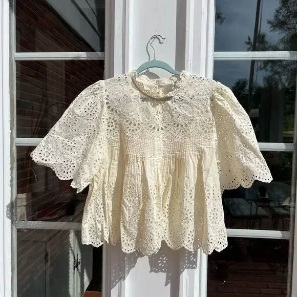 SEA New York Lainey Embroidered Blouse NWT - Picture 10 of 14